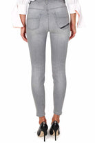 Elisabetta Franchi jeans skinny in denim grigio