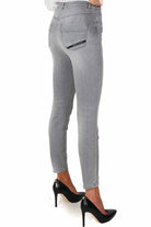 Elisabetta Franchi jeans skinny in denim grigio