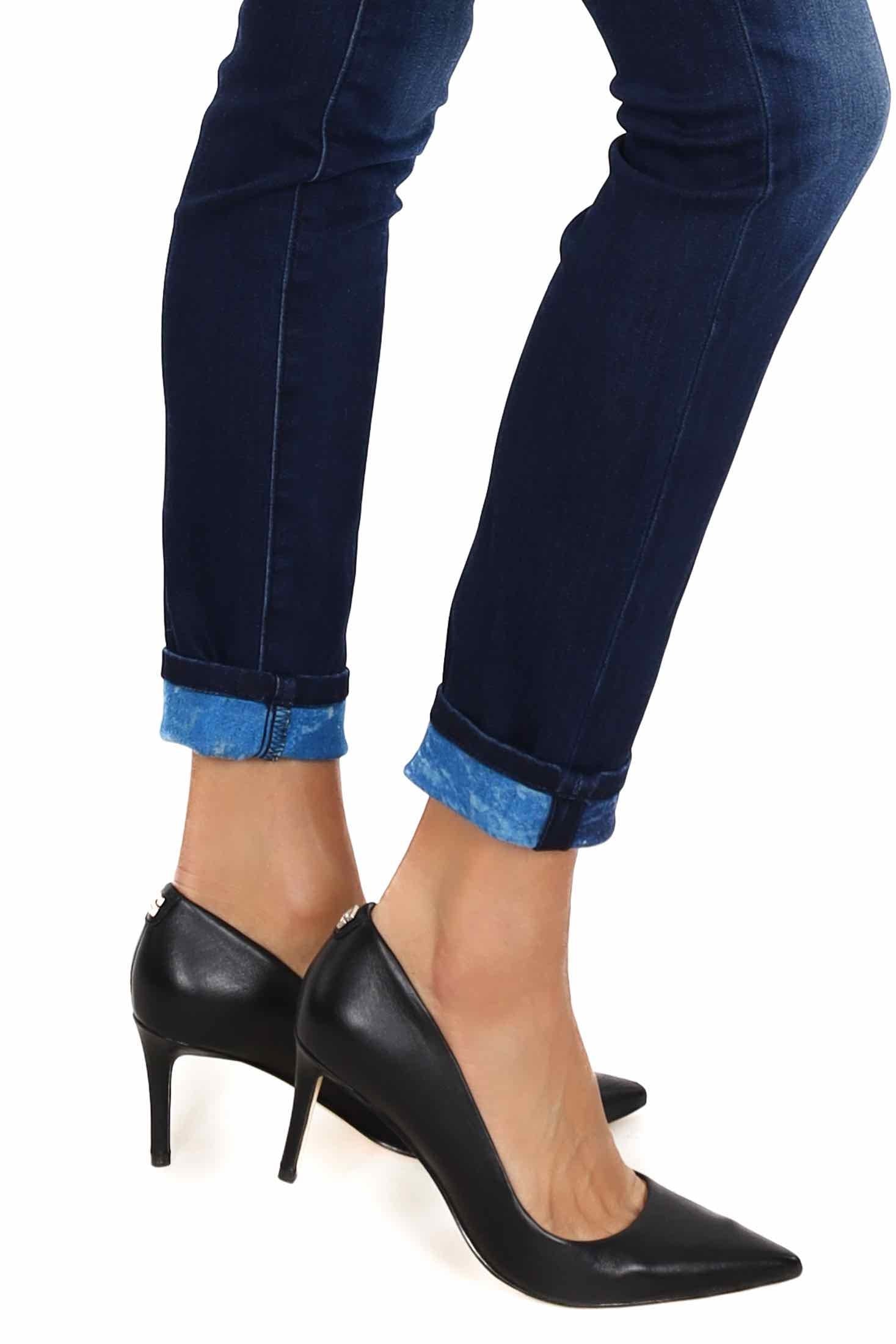 Guess Donna jeans skinny in denim super stretch blu