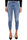 SKINNY-JEANS AUS SUPERSTRETCH-DENIM MIT BLAUEM GÜRTEL