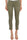 SKINNY JEANS IN COTTON GABARDINE WITH GREEN EMBROIDERY