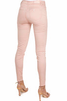 Liu Jo White jeans skinny in popeline di cotone rosa