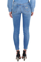 Pinko jeans skinny in tela denim azzurro