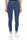 SKINNY JEANS IN DENIM CANVAS WITH BLUE LOGO