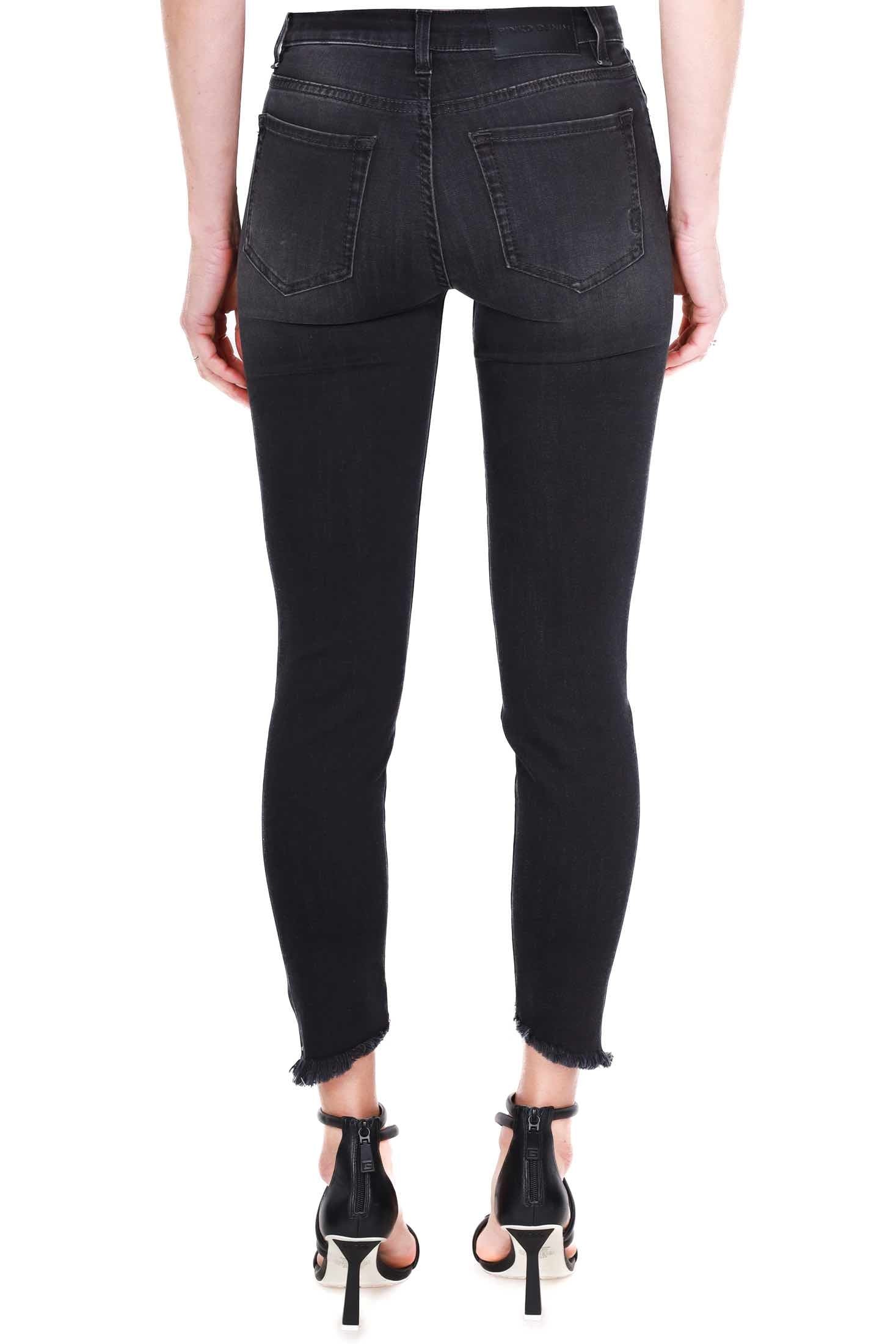 Pinko jeans skinny in tela denim nero