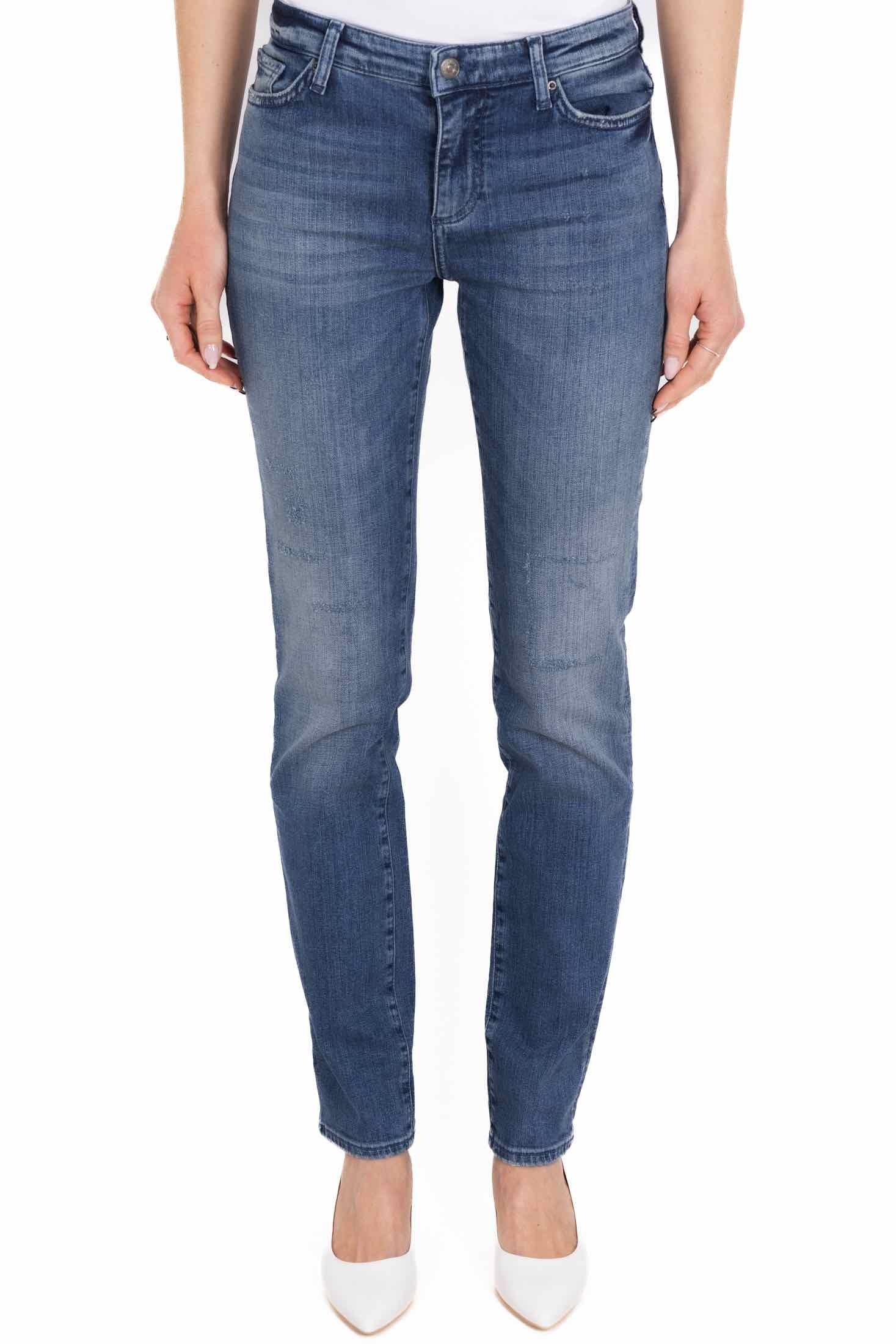 Ax Donna jeans slim a sigaretta blu