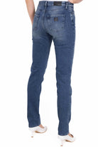 Ax Donna jeans slim a sigaretta blu