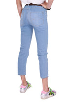 Please jeans slim con cintura blu