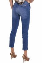 Blu Denim jeans slim fit con tasche america blu