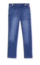 Blu Denim jeans slim fit con tasche america blu