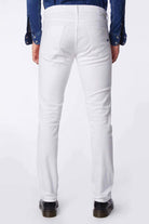 Gas Uomo jeans slim in bull denim stretch bianco