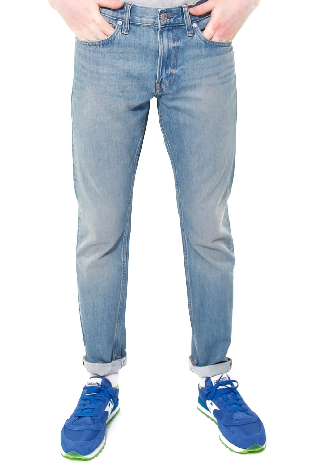 Ck Jeans Uomo jeans slim in denim chiaro blu