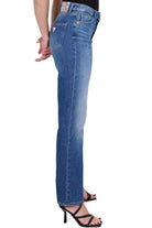 Guess Donna jeans straight in tela denim stretch blu