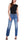 JEANS STRAIGHT IN TELA DENIM STRETCH BLU