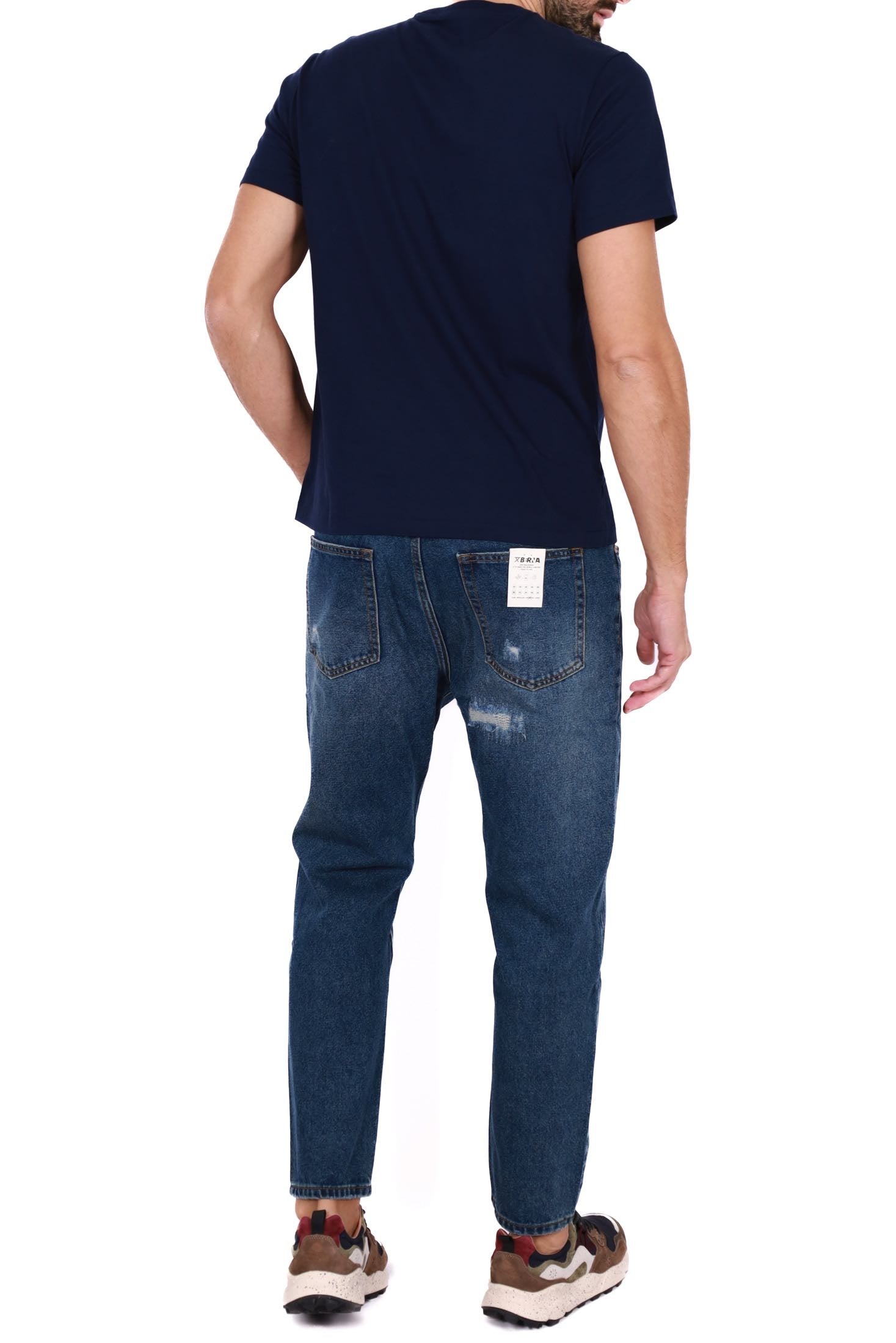 Berna jeans uomo con rotture blu