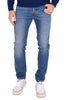 SLIM MEN'S JEANS IN BLUE STRETCH DENIM