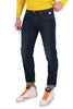 SLIM HERRENJEANS AUS BLAUEM STRETCH-DENIM