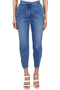 HIGH WAIST JEANS WITH BLUE AMERICAN POCKETS