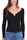 BLACK RIBBED JERSEY LONG SLEEVE SHIRT