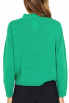 Emme Marella maglia collo alto a cratere con frange verde