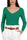 GREEN VISCOSE BLEND SHORT SWEATER