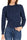 BLAUER KURZER KABELPULLOVER