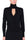 BLACK TURTLENECK SWEATER WITH FRONT OPENING