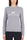 CREW NECK SWEATER WITH MAXI LOGO GREY