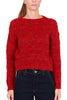 CREW NECK VISCOSE BLEND PATTERNED SWEATER