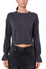 CREW NECK SWEATER IN WOOL AND CASHMERE GREY