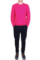 Sun68 Uomo maglia girocollo uomo in cotone fuxia