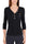 BLACK SILK BLEND V-NECK SWEATER