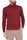 MEN'S HIGH NECK SWEATER IN RED MERINO WOOL