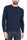 HERREN-PULLOVER MIT RUNDHALS AUS BLAUER WOLLMISCHUNG