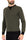 MEN'S CREW NECK CASHMERE MIX GREEN SWEATER