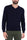 HERREN-PULLOVER MIT V-AUSSCHNITT AUS BLAUER MERINOWOLLMISCHUNG