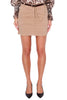 CAMEL COTTON MINI SKIRT