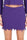 PURPLE UNFINISHED HEM KNITTED MINI SKIRT