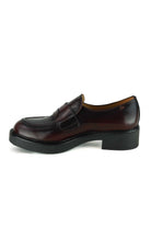 Gio mocassino donna in pelle bordeaux