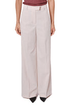 Liu Jo Black pantalone a palazzo in flanella stretch beige