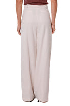 Liu Jo Black pantalone a palazzo in flanella stretch beige