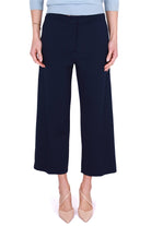 Emme Marella pantalone a palazzo in jersey blu