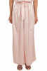 PINK SATIN PALAZZO TROUSERS