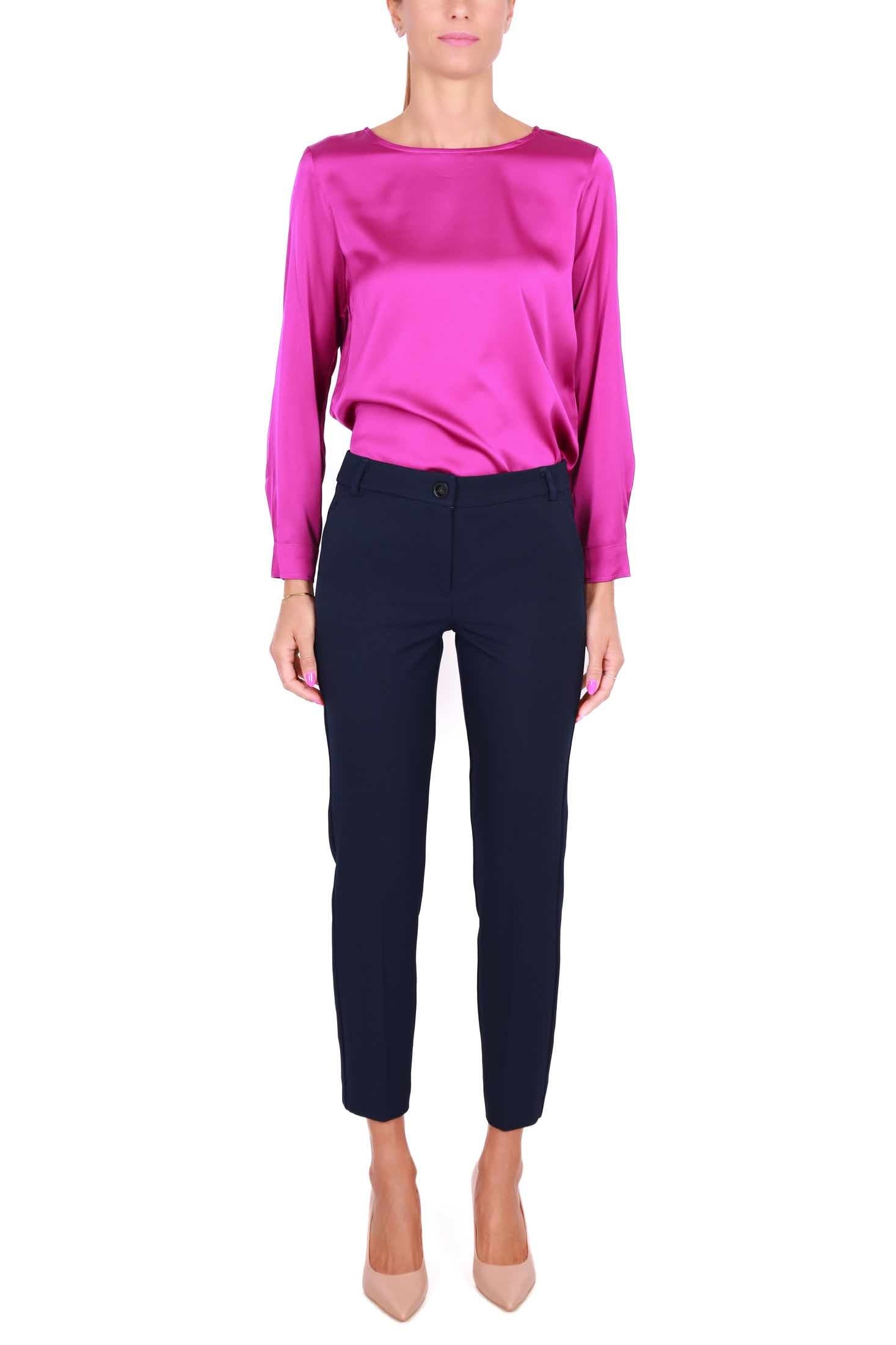 Emme Marella pantalone a sigaretta blu