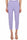 CIGARETTE TROUSERS WITH EMBROIDERY ON THE LILAC BELT