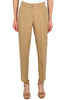 CIGARETTE TROUSERS IN LINEN BISCUIT MIX