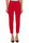 PANTALONE A SIGARETTA IN CRÈPE STRETCH ROSSO