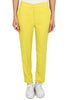 CIGARETTE TROUSERS IN YELLOW FLUID FABRIC