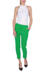 CIGARETTE TROUSERS IN GREEN TECHNICAL FABRIC