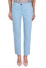 CIGARETTE TROUSERS MIXED COTTON STRETCH BLUE